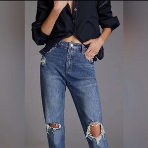 Women’s Pilcro (Anthropology) Heritage Boyfriend Jeans-Distressed Size 31